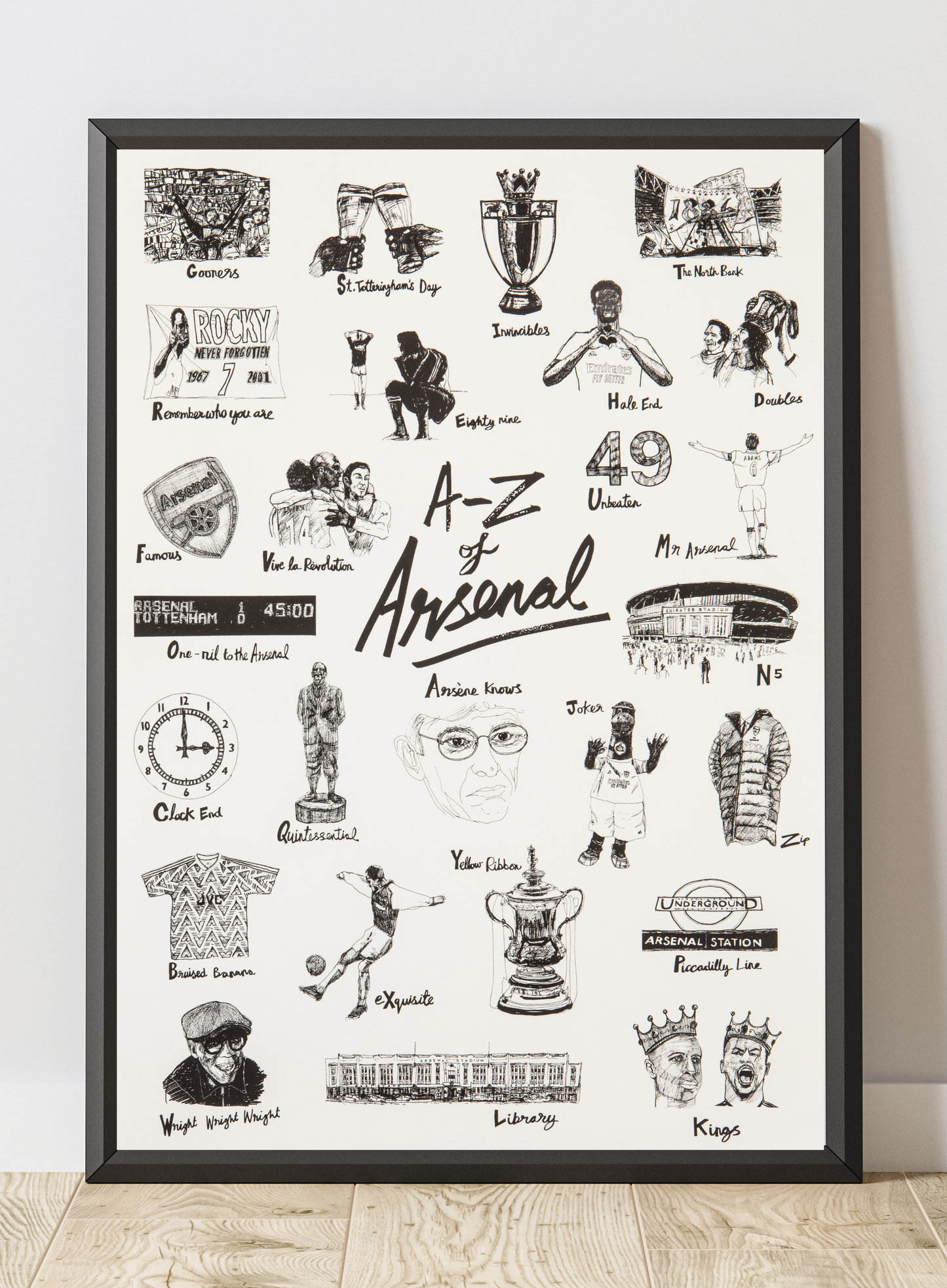 The A-Z of Arsenal | Black & White Edition