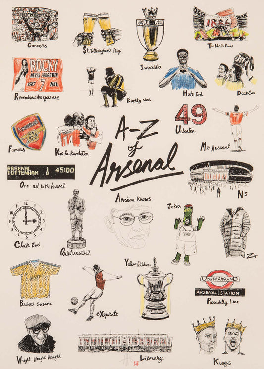 The A-Z of Arsenal | Hand-coloured Edition