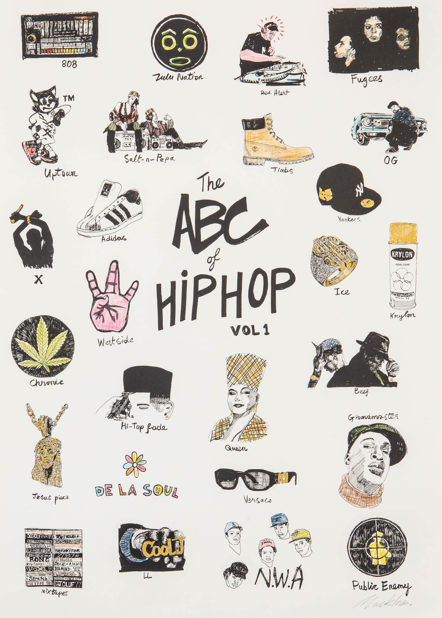 The ABC of Hip Hop Vol 1 | Hand-Colored Edition