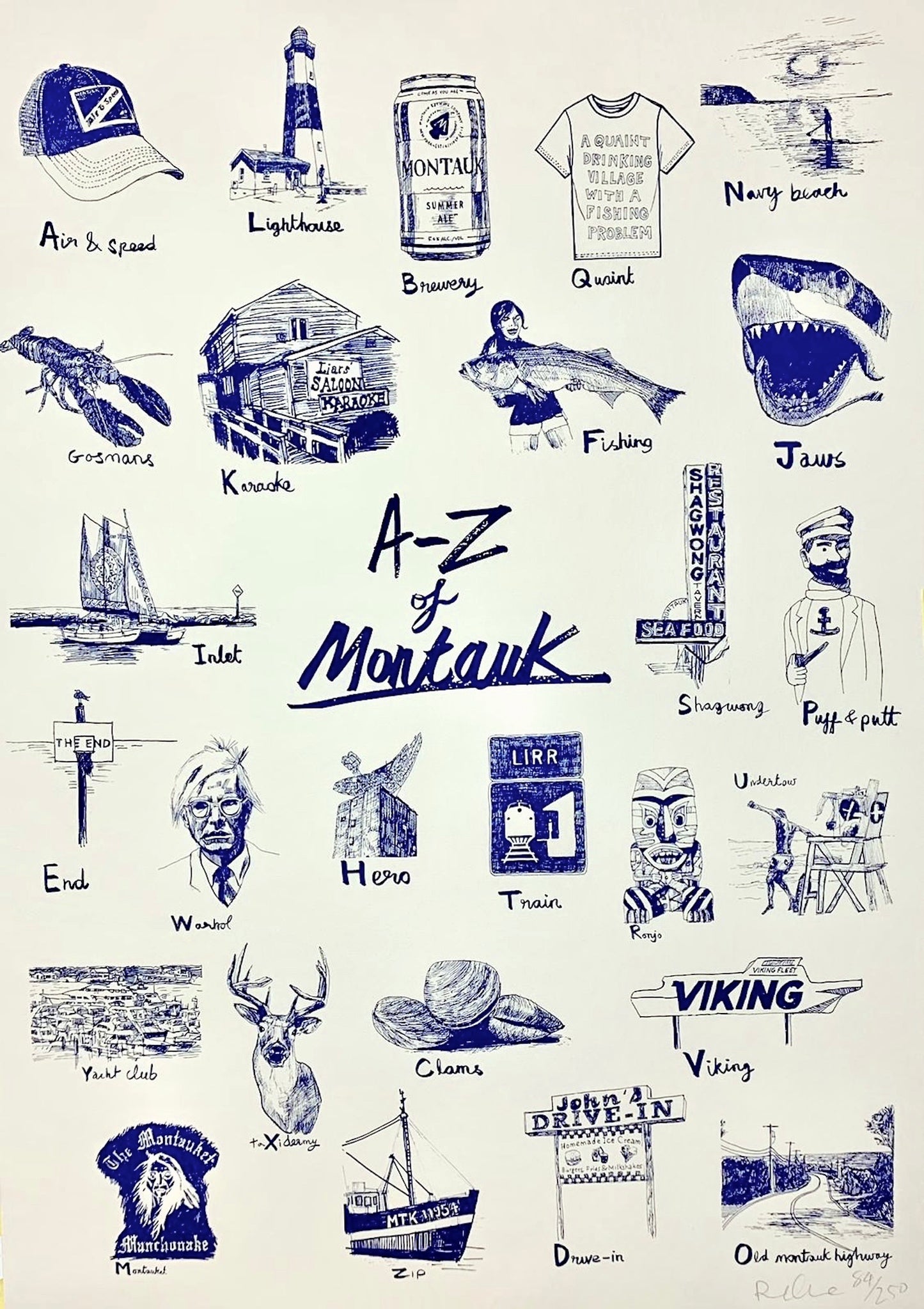 The A-Z of Montauk - Gosman's Blue Limited Edition