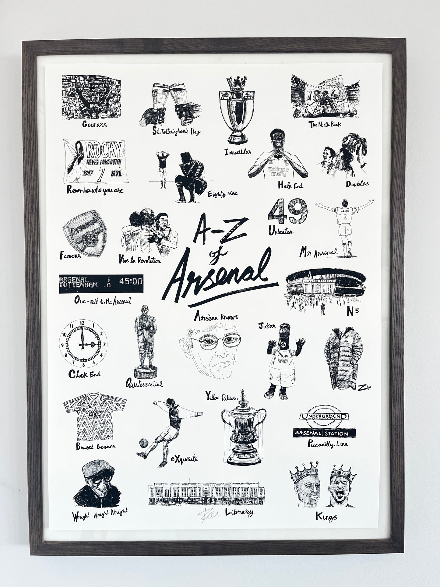 The A-Z of Arsenal | Black & White Edition