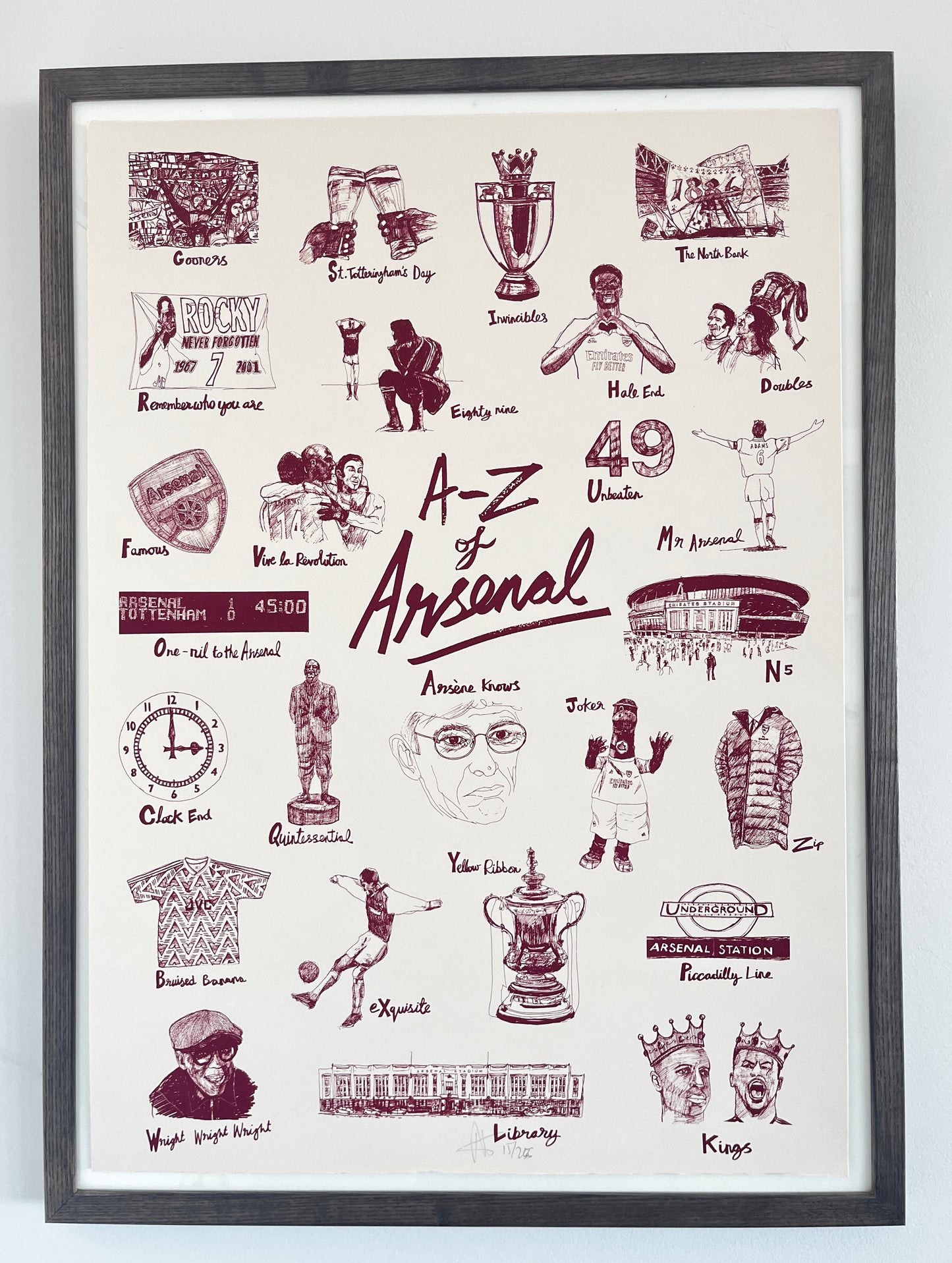 The A-Z of Arsenal | Redcurrant Limited Edition